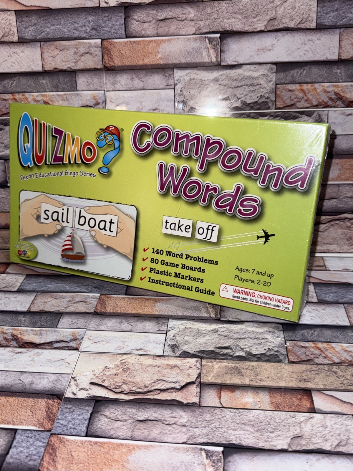 Quizmo Compound Words Bingo Series 2-20 Players