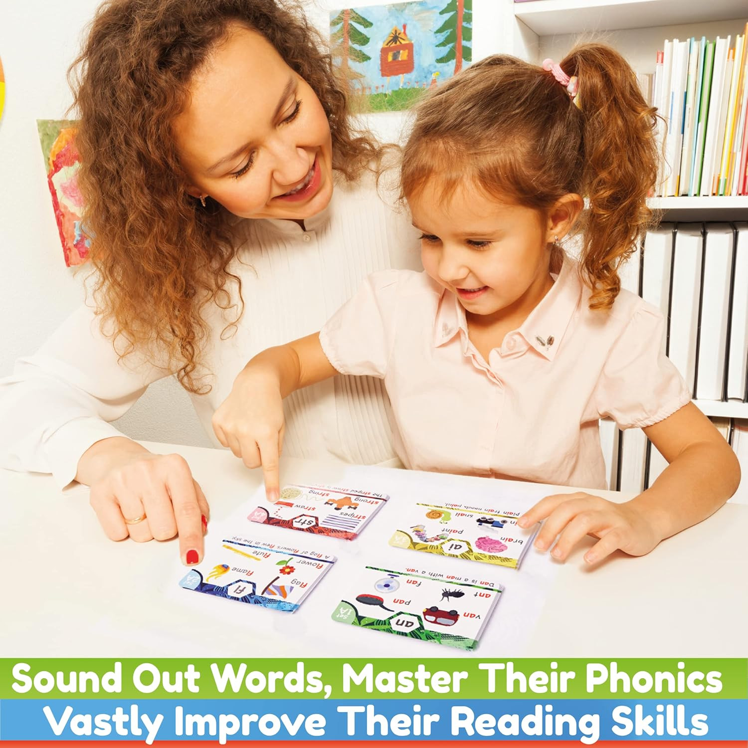 Phonics Flash Cards – Learn to Read in 20 Phonic Stages – Education for Kids Age