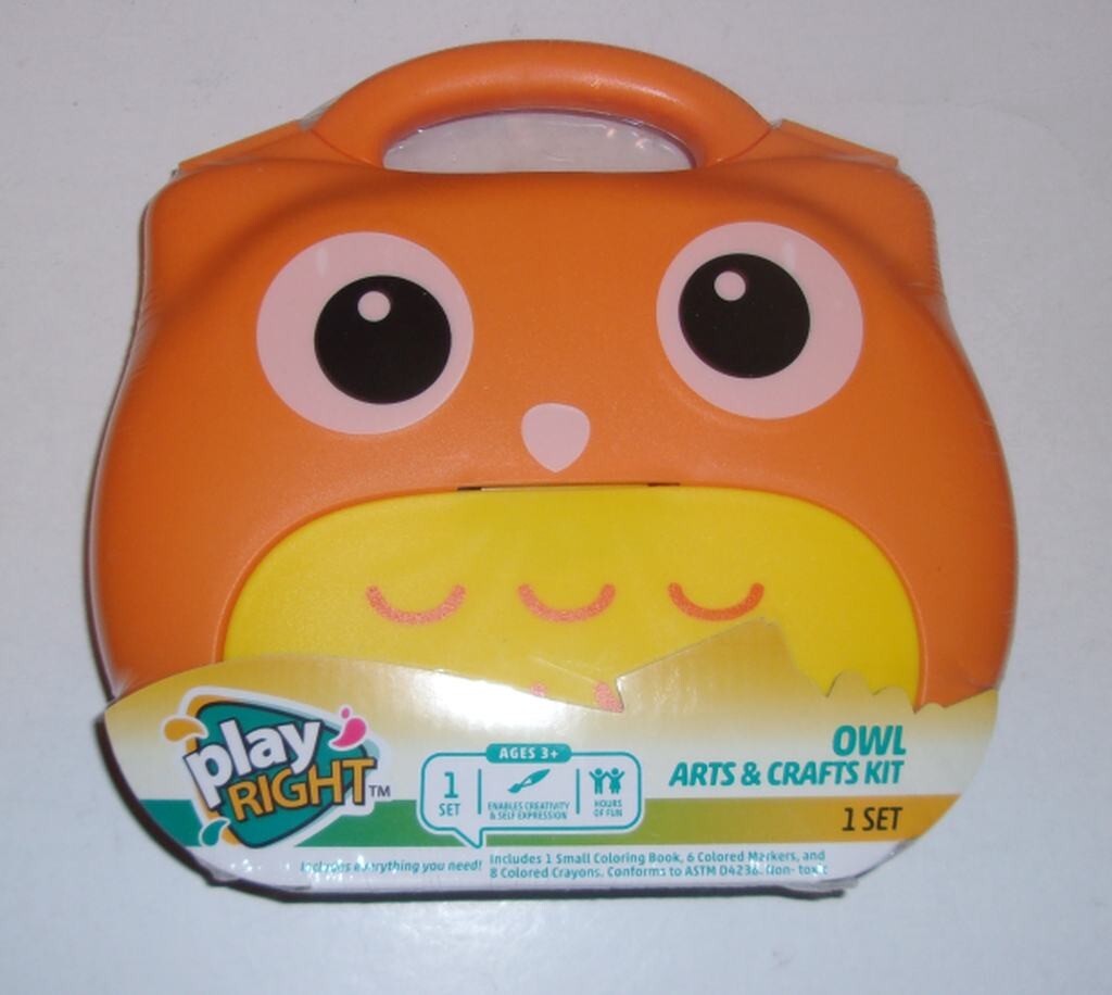 PLAYRIGHT OWL ARTS & CRAFTS KIT SET BY WAHLGREEN CO