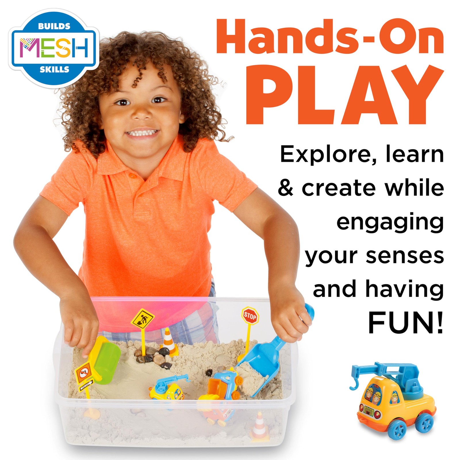 Creativity for Kids Sensory Bin: Construction Zone Medium, Contruction