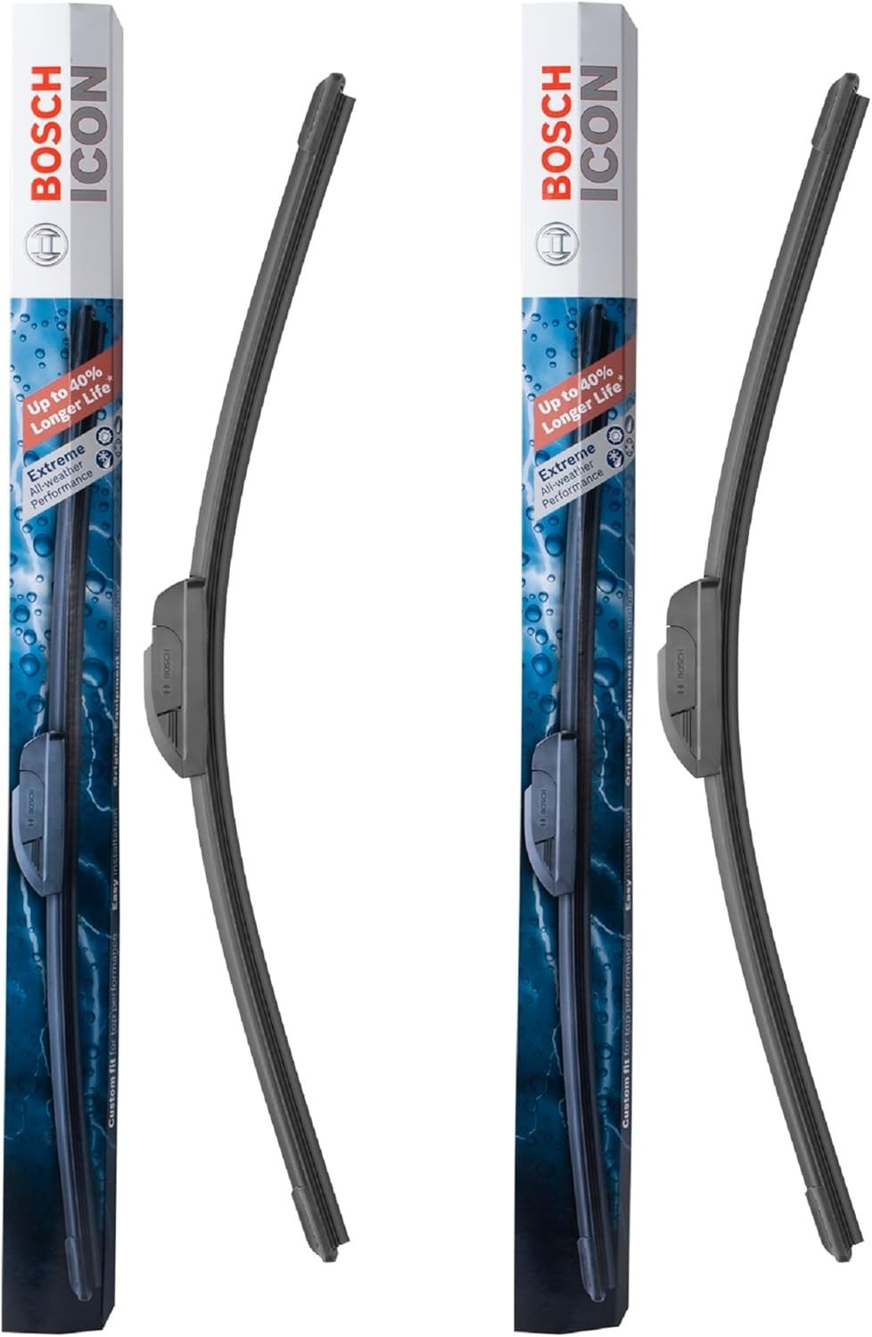 BOSCH 26A17A ICON Beam Wiper Blades – Driver and Passenger Side – Set of 2 Blade