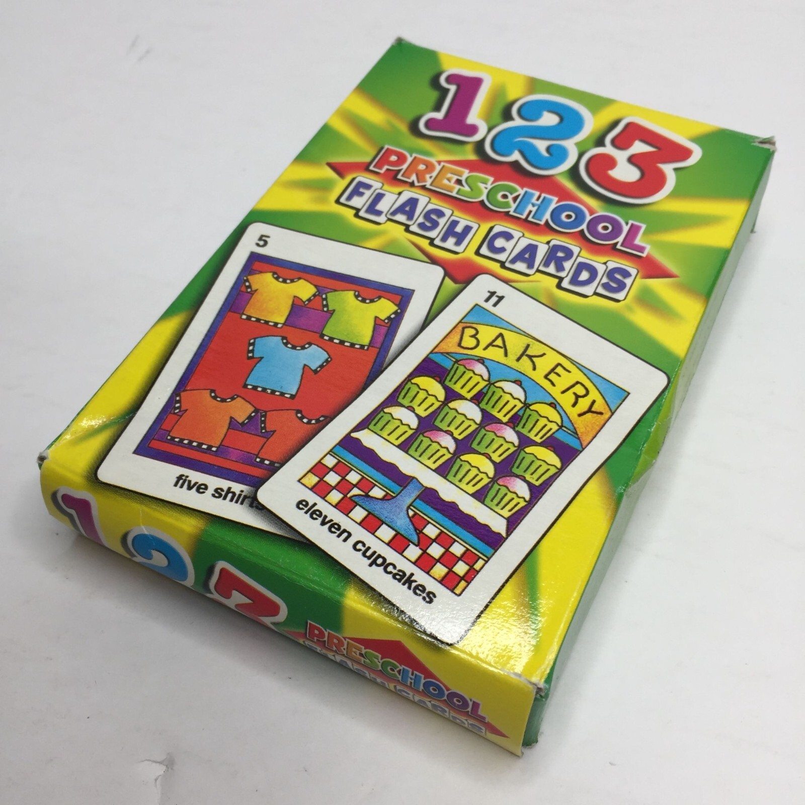 1-2-3 Preschool Flash Cards Stimulate Early Learning Numbers Counting Skills
