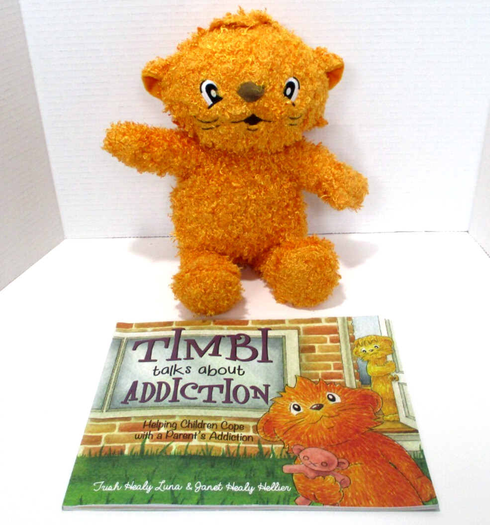 Timbi Talks About Addiction 13″ Bear Plush & Book Guidance Resource Children