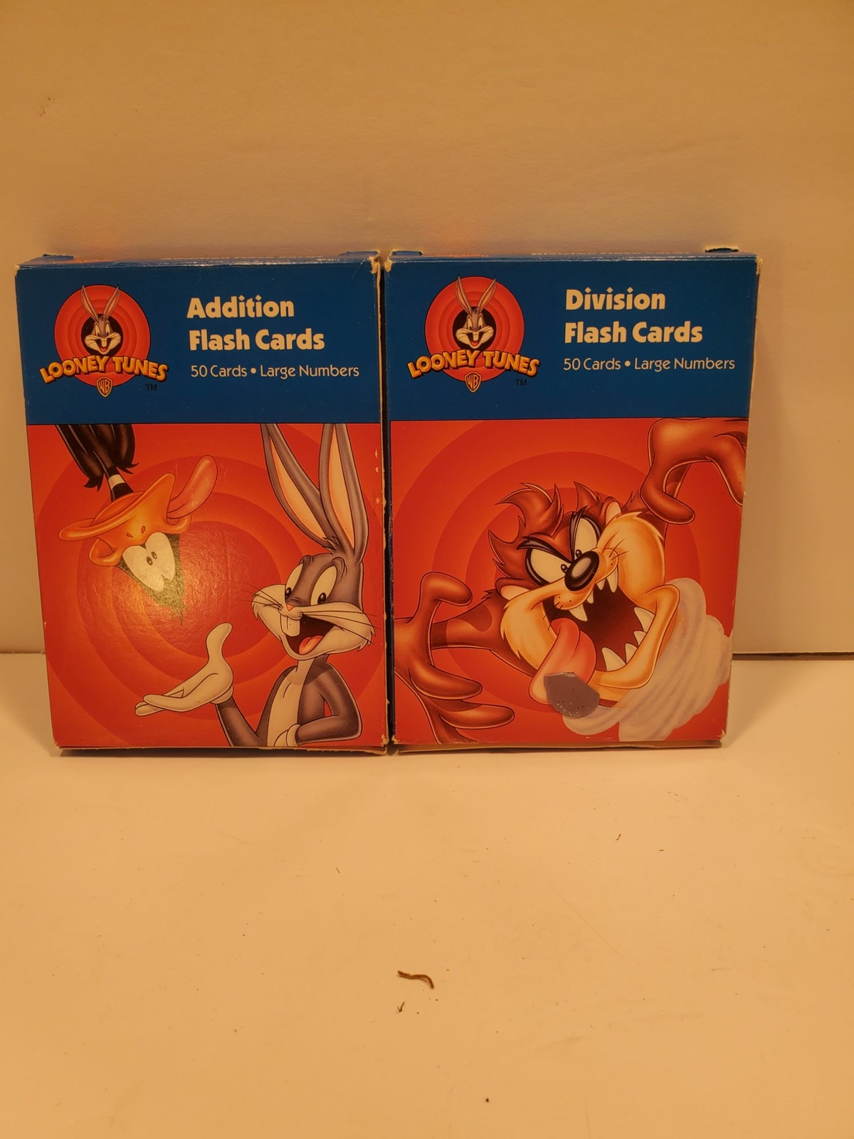 Looney Tunes Math flash Cards. 1997, 50 addition and 50 Division flash cards.