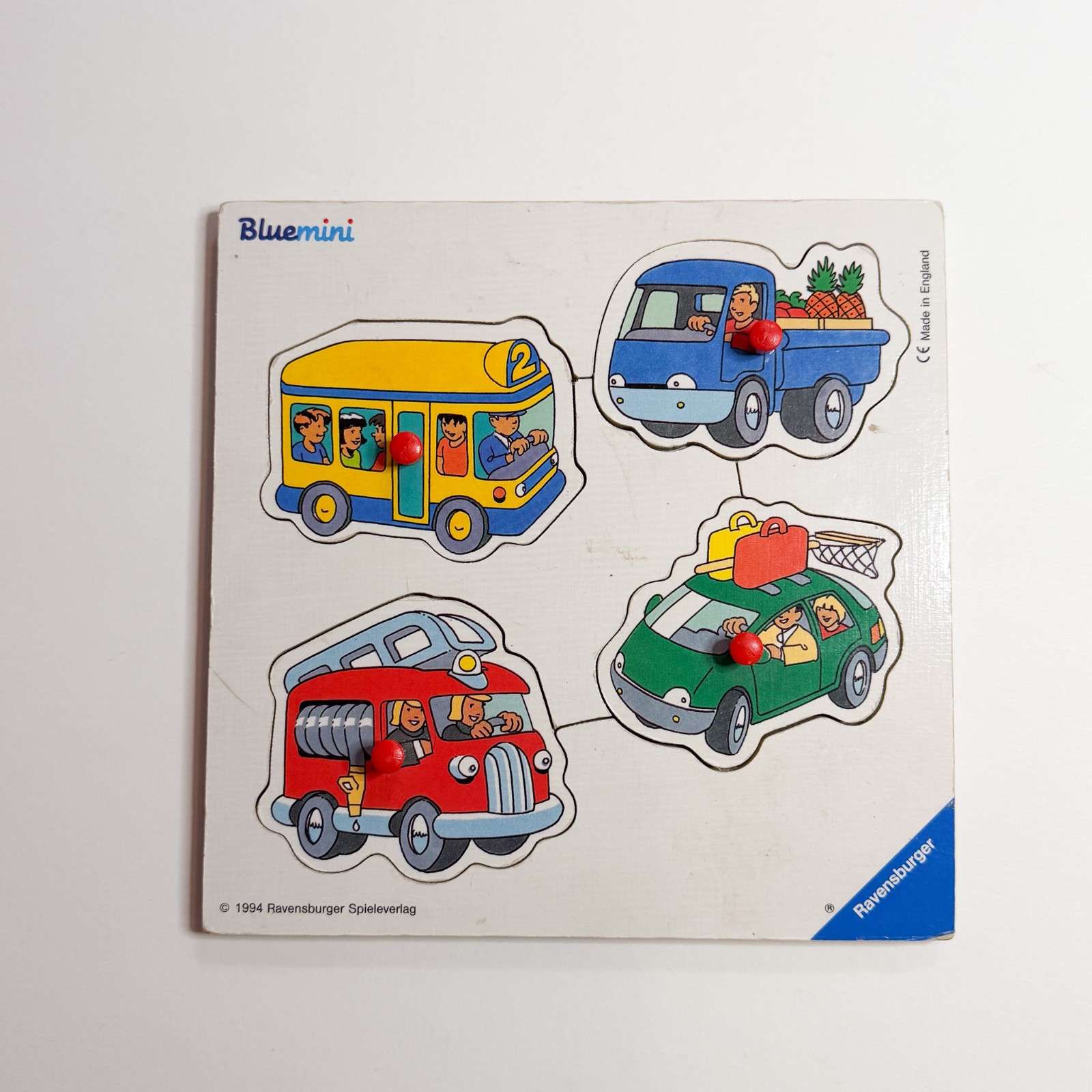 Bluemini 4 Piece Transportation Wooden 1994 Child Development Game Ravensburger