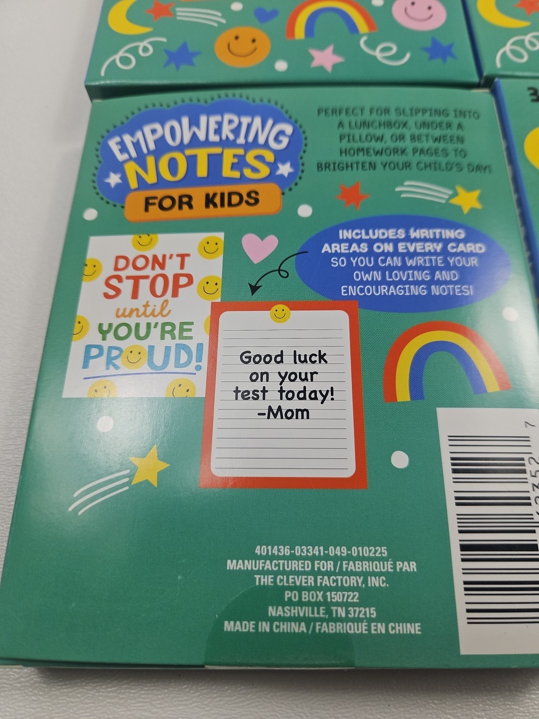 Lot Of 4 Packs 144 Cards Empowering Notes For Kids Lunchbox Encouraging School