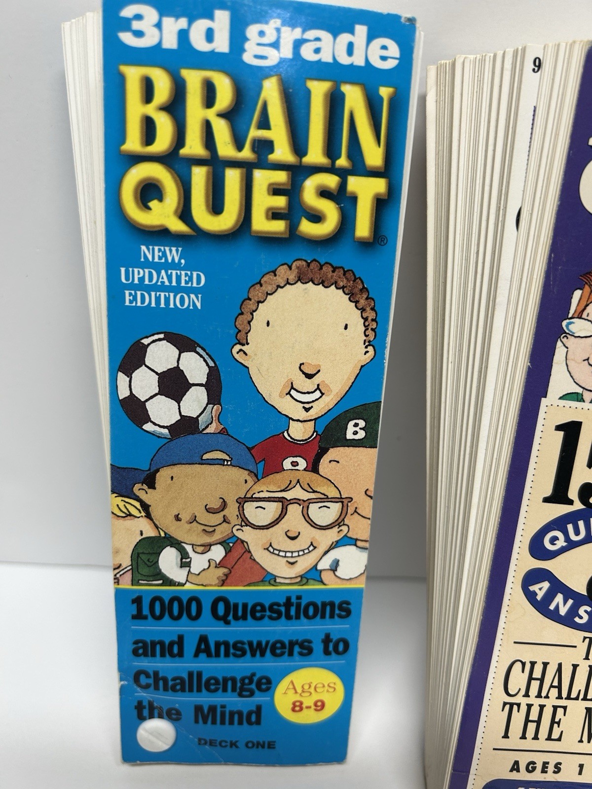 Vintage BrainQuest 3rd,6th&7th Grade Cards 1500 Q&A plus 3rd/4th Grade Card Game