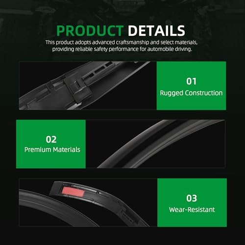 2Pcs Left and Right Side Roof Molding Drip Weatherstrips Fit for Toyota Tacoma