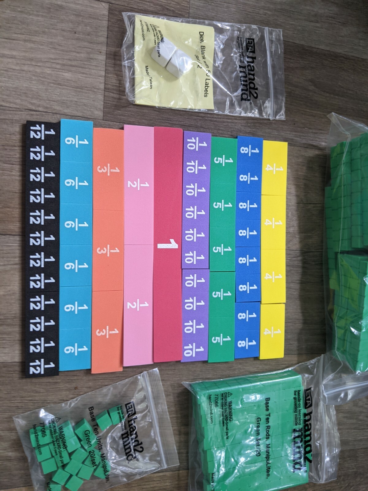 Envision Math 2.0 Hand 2 Mind Student Manipulatives Kit Grade 5 NEW Counters