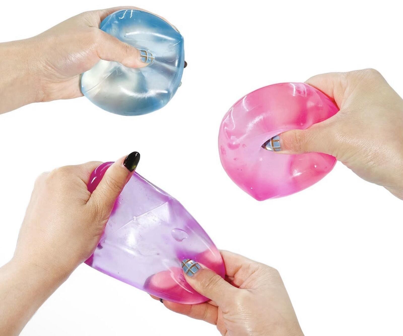Super Solid Squish Cube Squeeze Ball Sensory Toy PURPLE 3+ Years