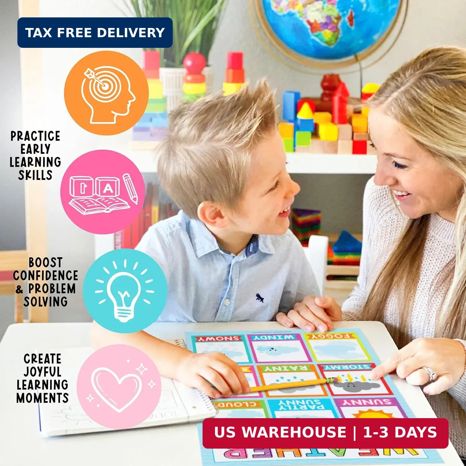 Hadley Designs 16 Educational Posters for Classroom Must Haves – Laminated Pre-K