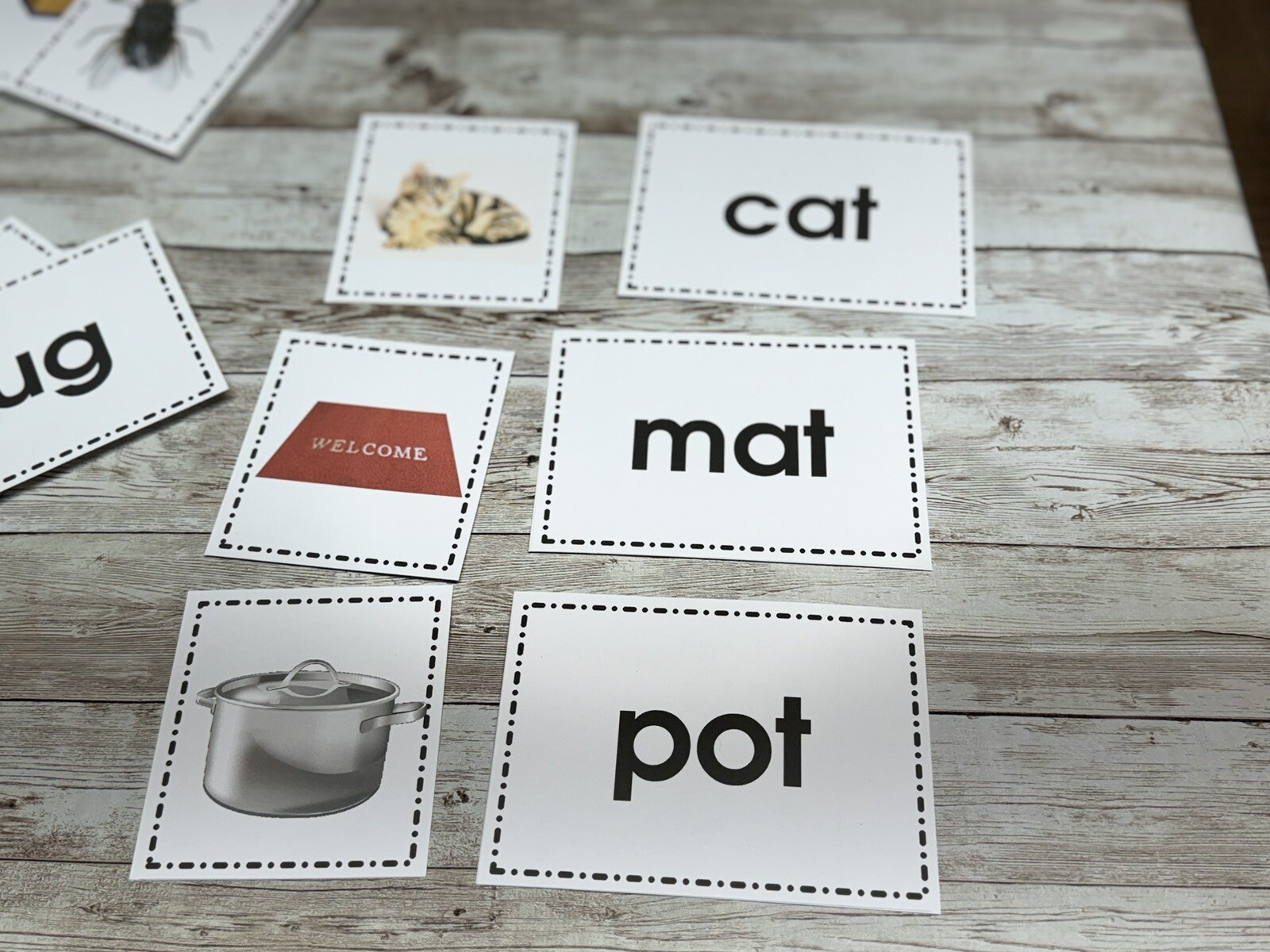 CVC Words – Matching – Cards for Learning Center 52 Cards- Teaching supplies