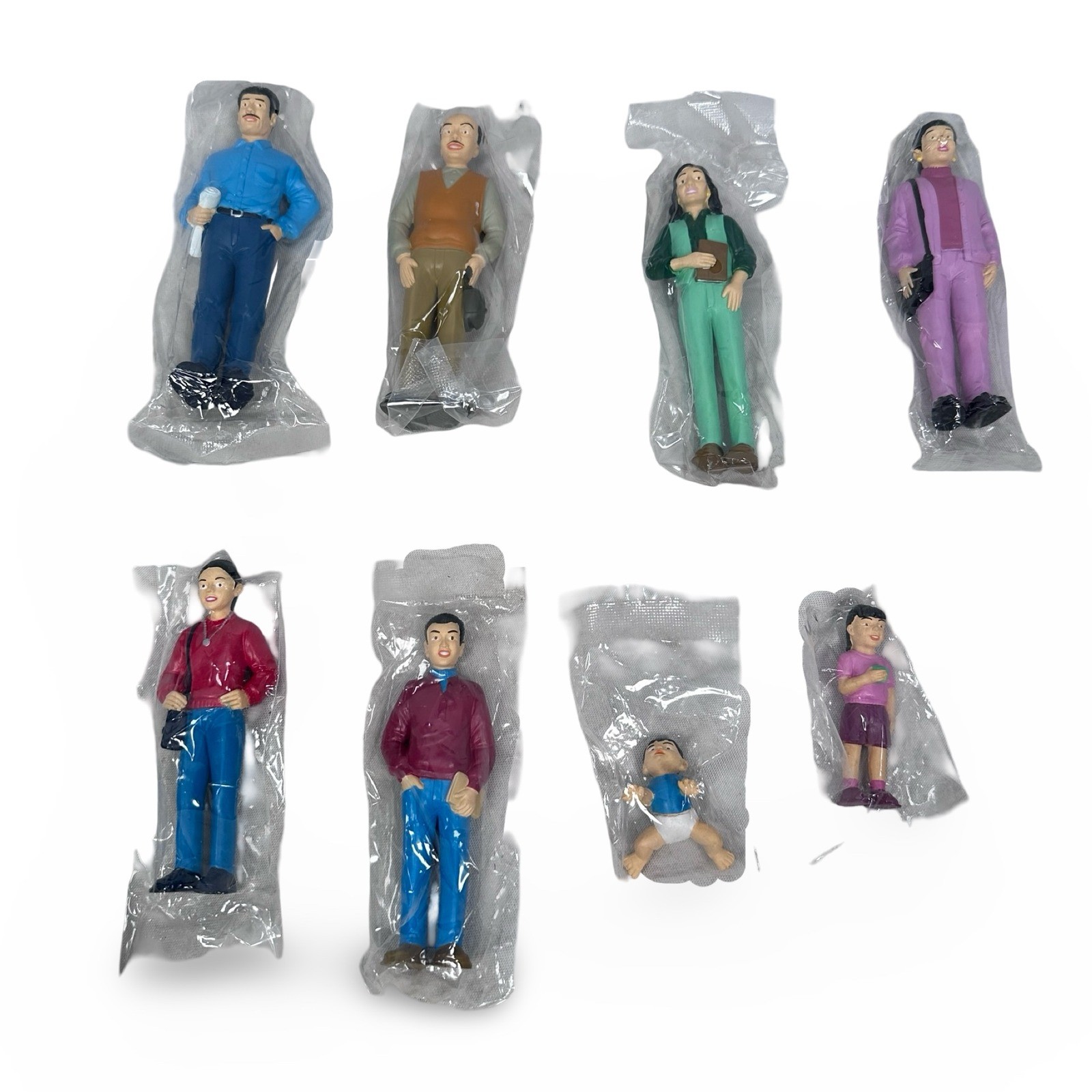 Creative Minds Pretend Play Hispanic Spanish Family Figures Set of 8 New Sealed