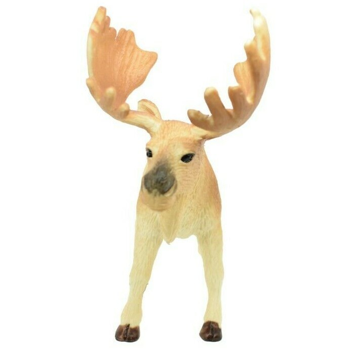 Moose Toy Model Plastic Replica Forest Animal, Kids Educational Gift 4.5″ OK09