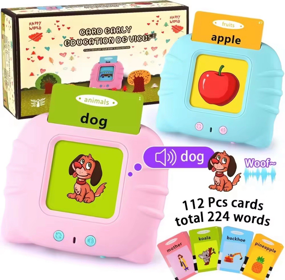Toddler/Child Educational Talking Flashcard Language Card Reader 510 Sight Words