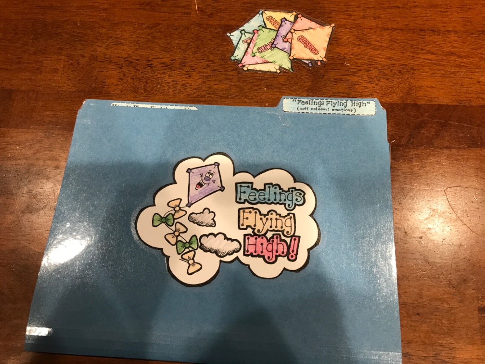 Feelings Flying High! Emotions Social Studies grades k-4 file folder game