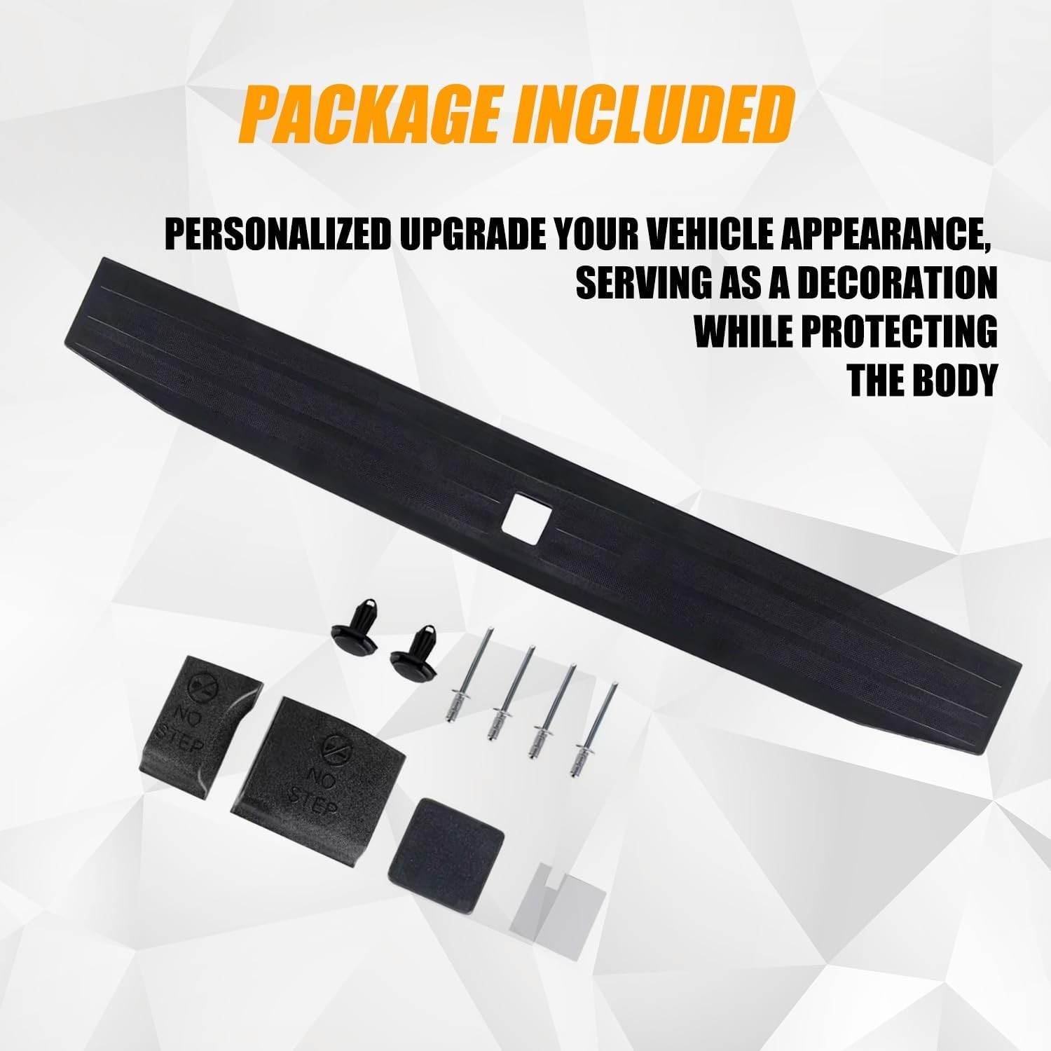 17-22 Ford F250 F350 Flex Step Tailgate Molding Top Trim Cap Cover Set FO1904134