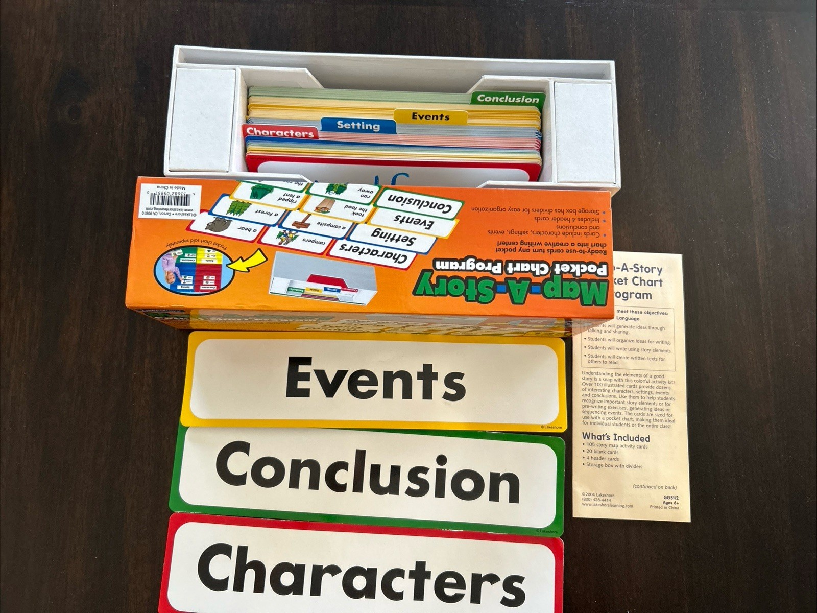 Lakeshore Learning Map A Story Pocket Chart Program Cards Centers Homeschool 6+