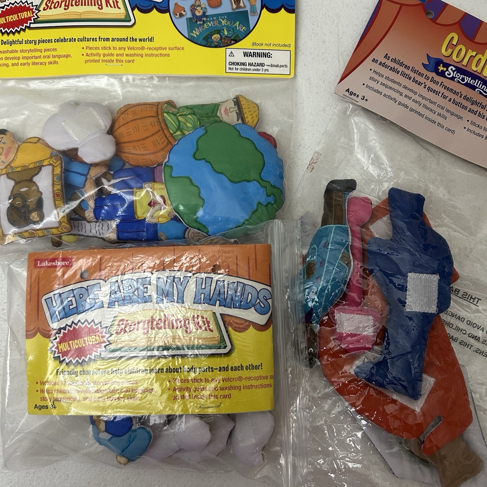 Lakeshore Learning Storytelling Kit Lot of 3 Cloth Plush Pieces Only No Books