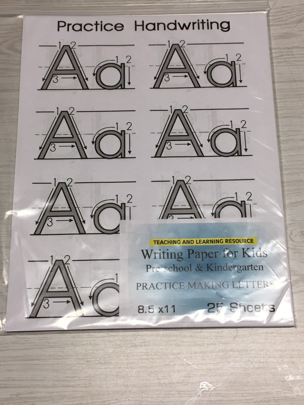Writing Paper for Kids – MAKING LETTERS PRACTICE – 11X 8.5 in, 20 lb, 26 sheets