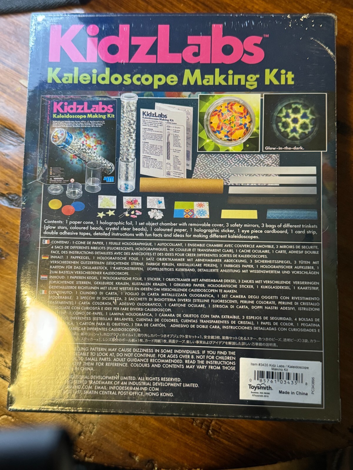 4M Kidzlabs Kaleidoscope Making Kit – Optical Light Physics Stem Toys Craft Gift