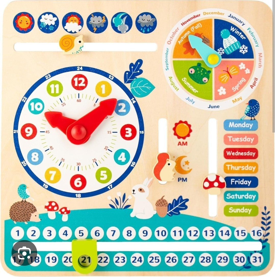 Imagination Generation Wooden Calendar Educational Toy Math Concepts Ages 3+