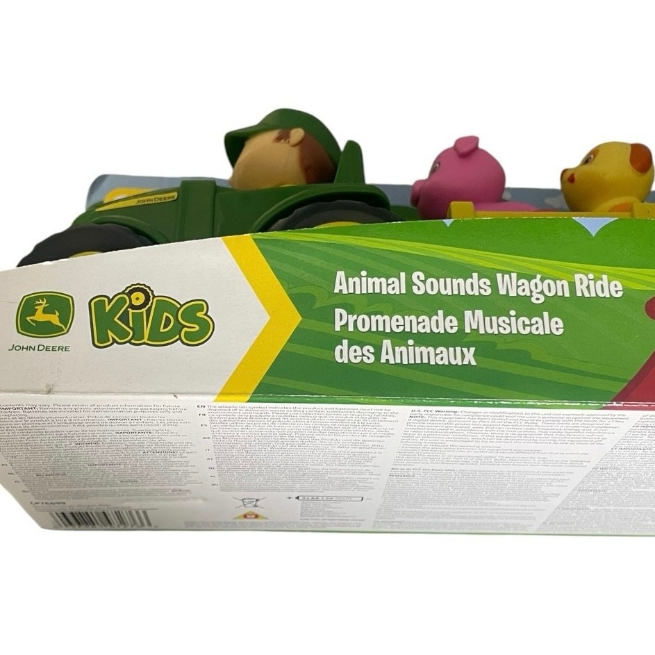 NWT John Deere Kids 18 Months + Animal Sounds Wagon Ride Toy