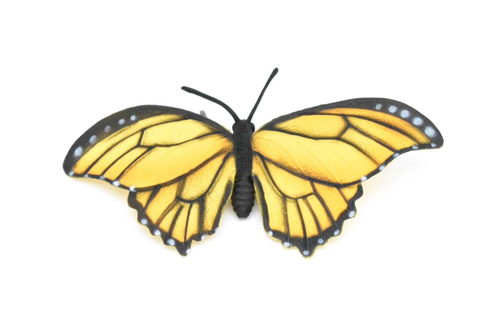 Butterfly, Monarch, Yellow and Orange, Very Nice Plastic Figure, Model 8″