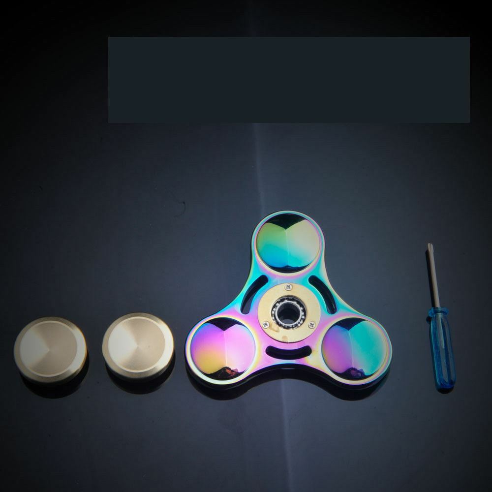 Titanium Alloy Fidget Hand Spinner Finger Gyro Toys EDC Focus Stress Reliever