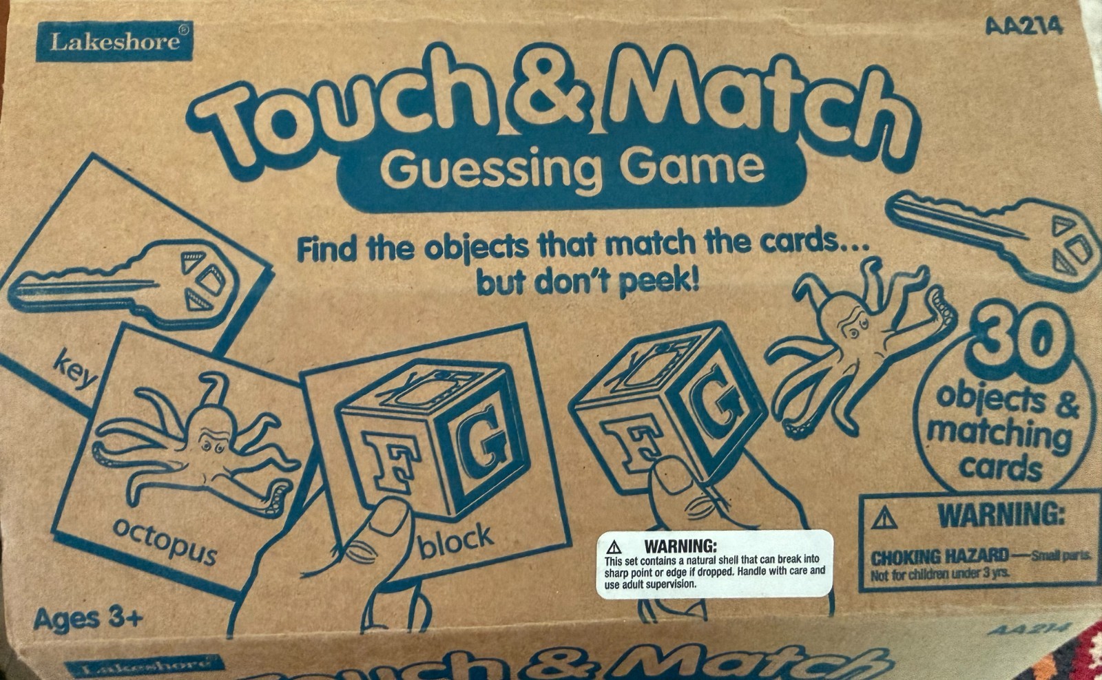 Lakeshore Learning Touch and Match Mystery Box and Guessing Game