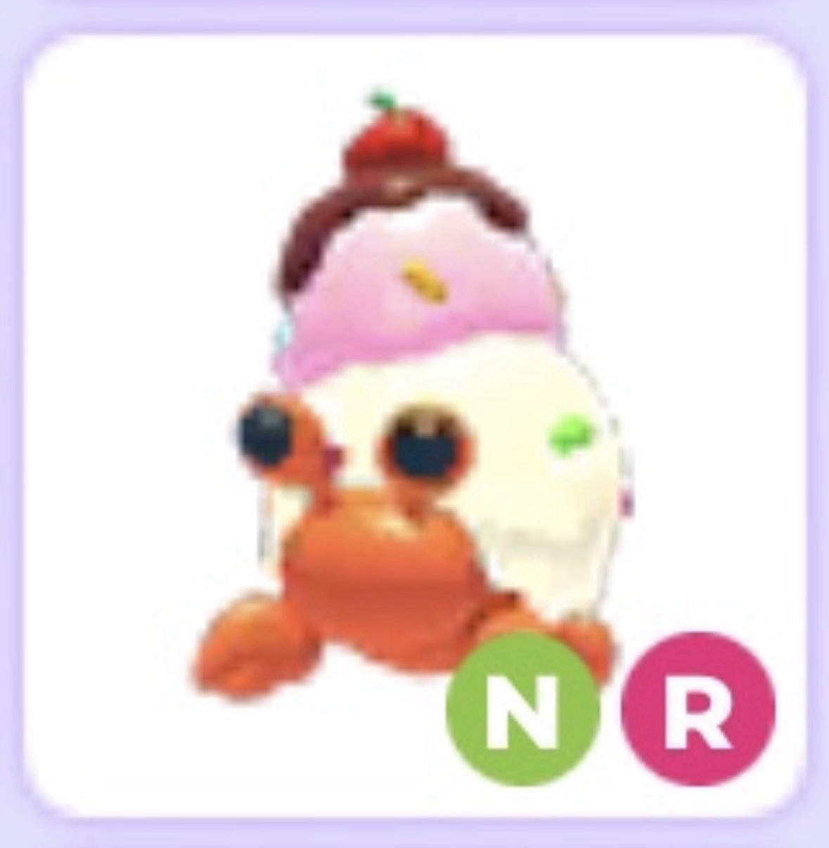 Neon Ride Ice Cream Hermit Crab ❤️ Cheap ❤️ Adopt Me Pet