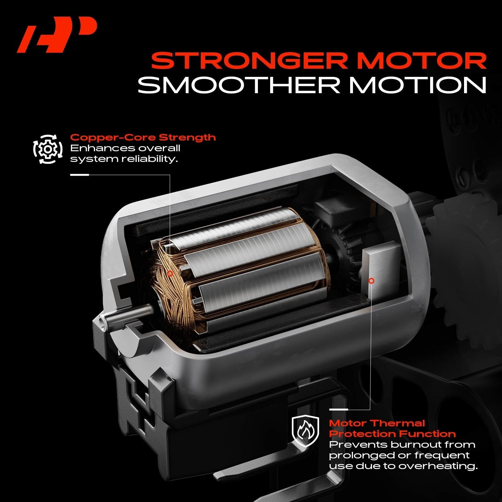 A-Premium Upper Rear Tailgate Lock Actuator Motor Compatible with 2018-2023 F…