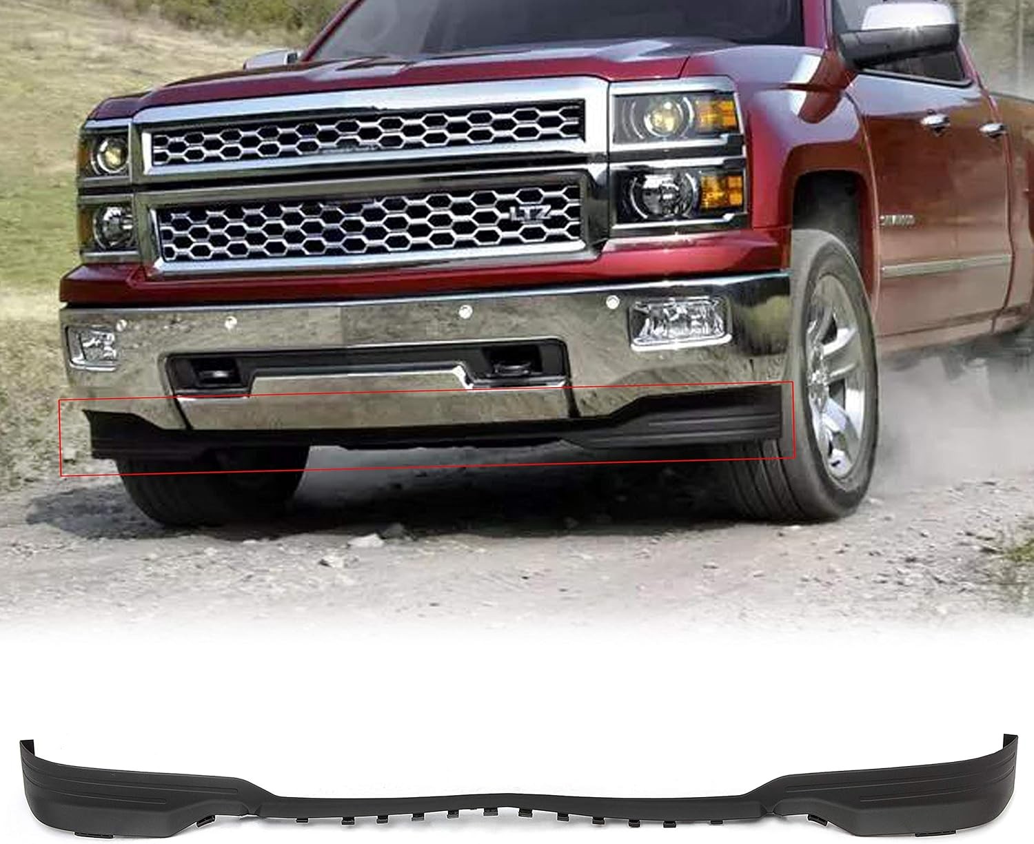 Front Lower Valance Panel Apron Compatible with 2014 2015 Silverado 1500 Air