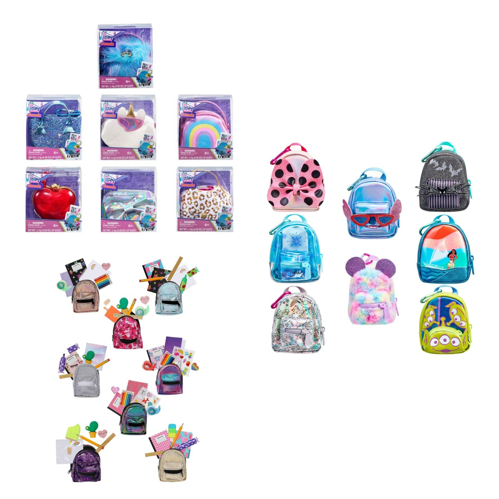 Shopkins Real Littles Mini Backpack Bag Purse Choose Your Own Disney,Sparkly & +