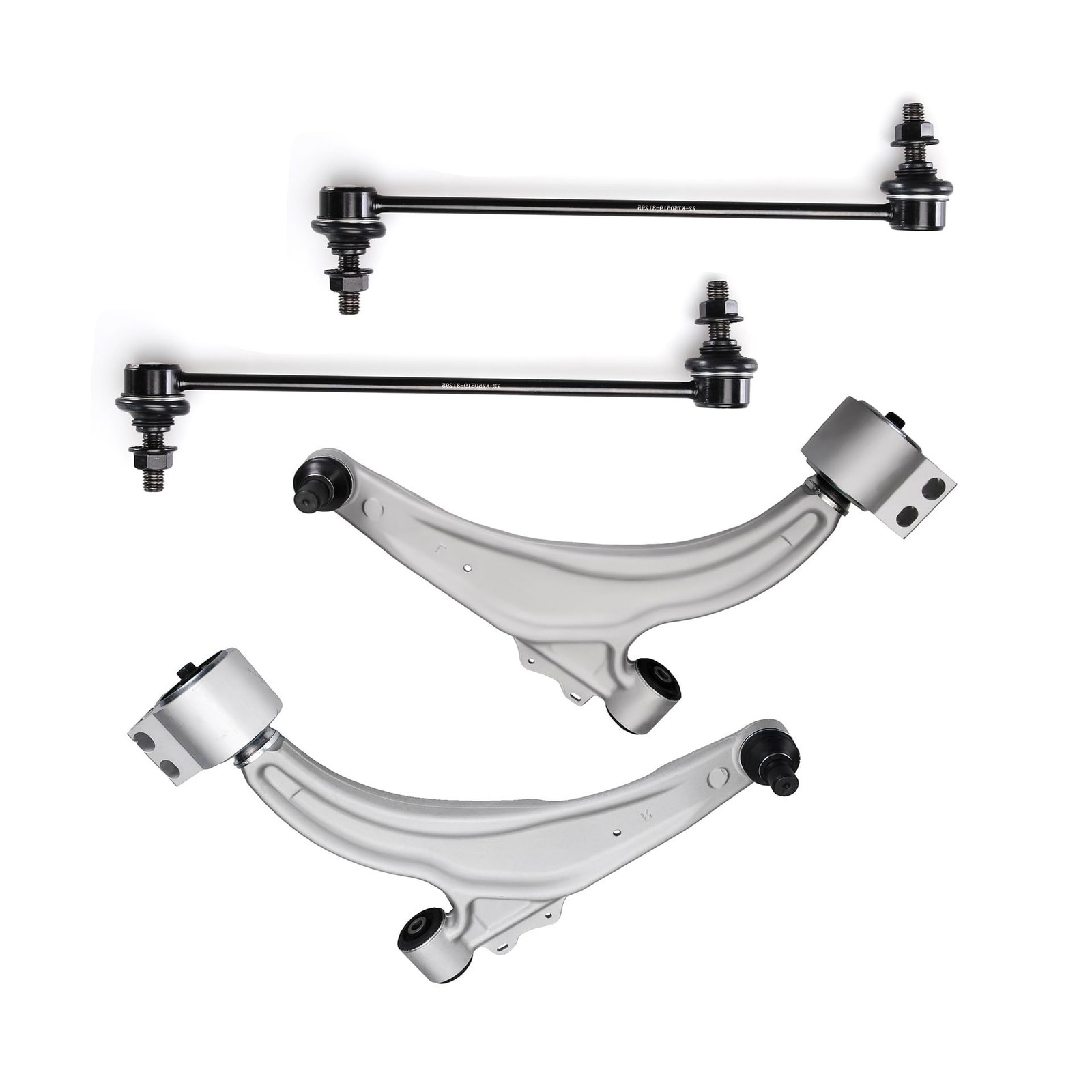 4pc Front Lower Control Arm and Ball Joint Assembly + Front Sway Bar Link Kit…