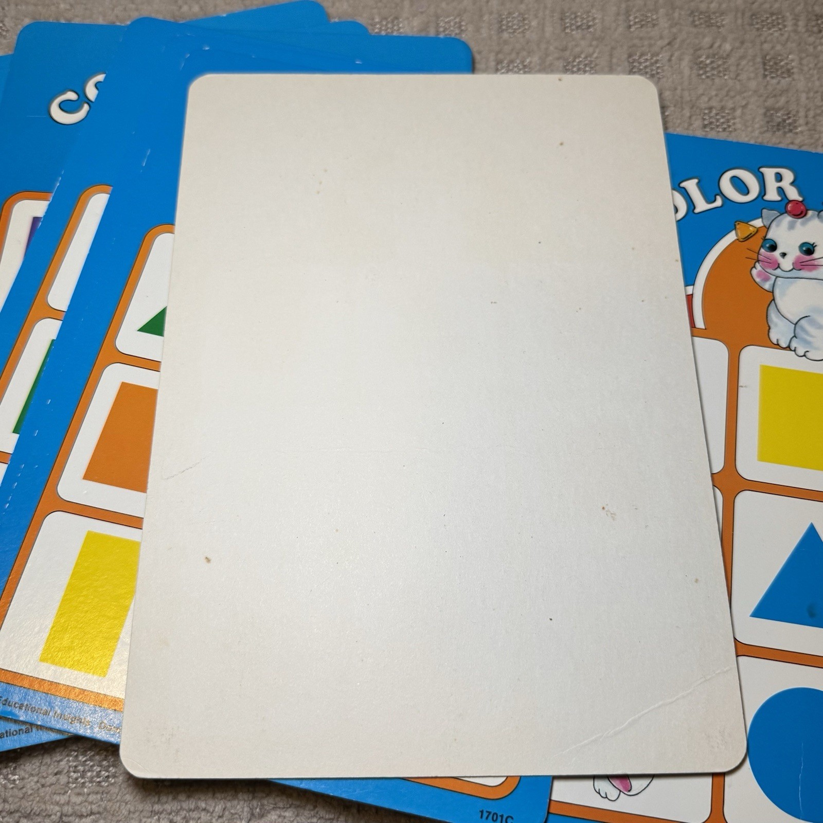 VTG 1985 Kitty Kat Color & Shape Bingo Game Fair Condition Replacement Pieces