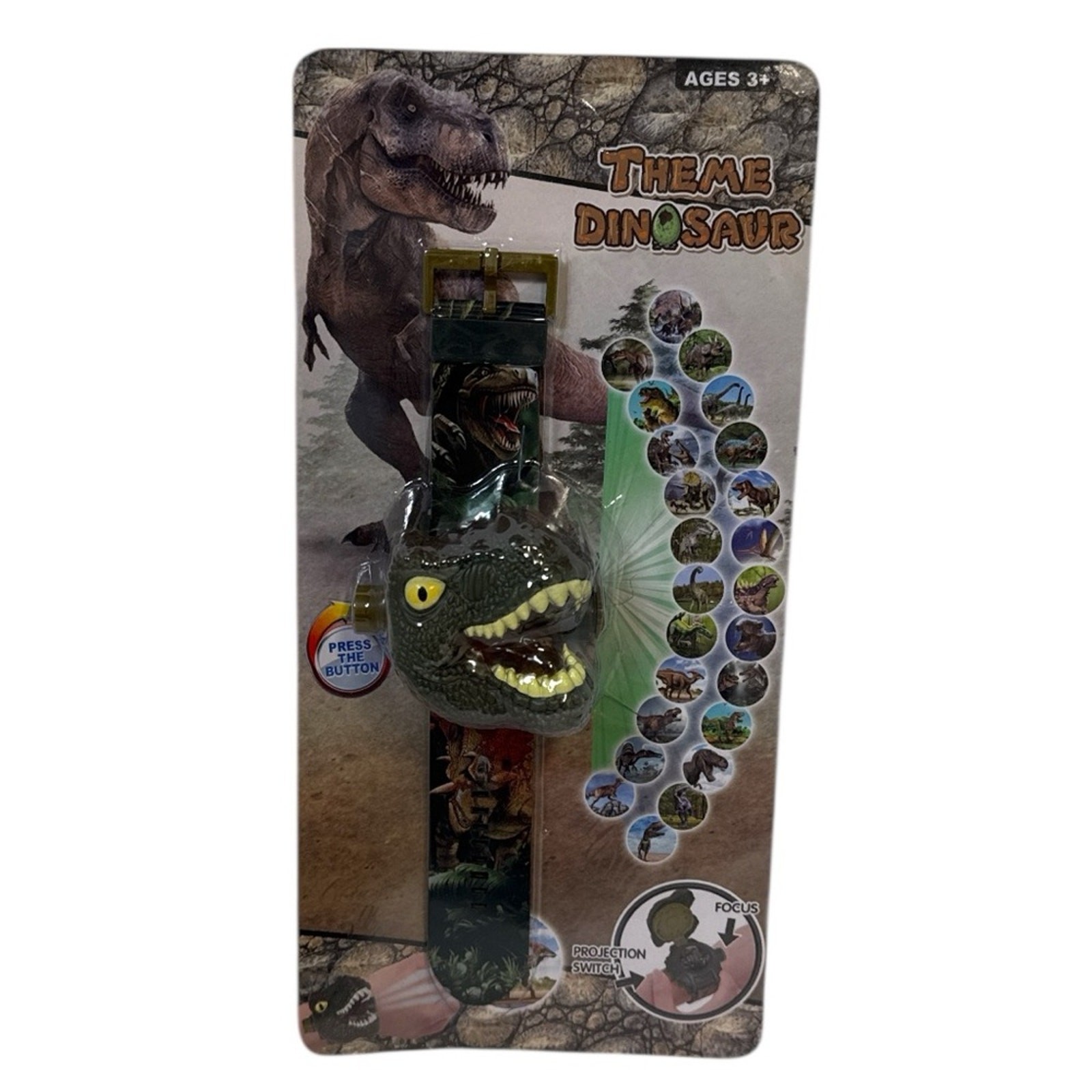 NWT Dinosaur Watch Flashlight Projector Toy Educational Gift RAYCHY brand