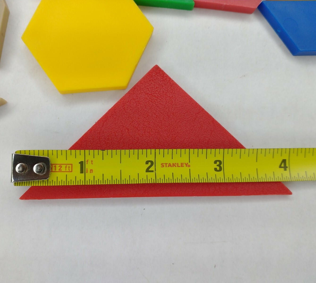 130 Piece Lot Geometric Shapes Plastic Multicolor