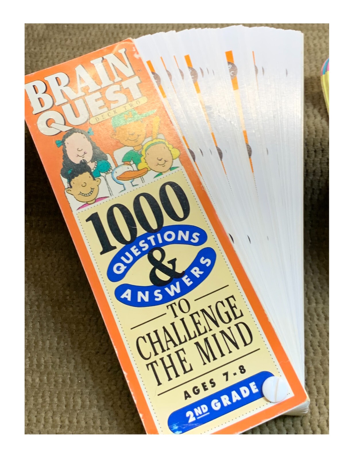 1992 VINTAGE BRAIN QUEST QUESTIONS & ANSWERS GOLDEN’S ASK ME! LEARNING GRADE 2