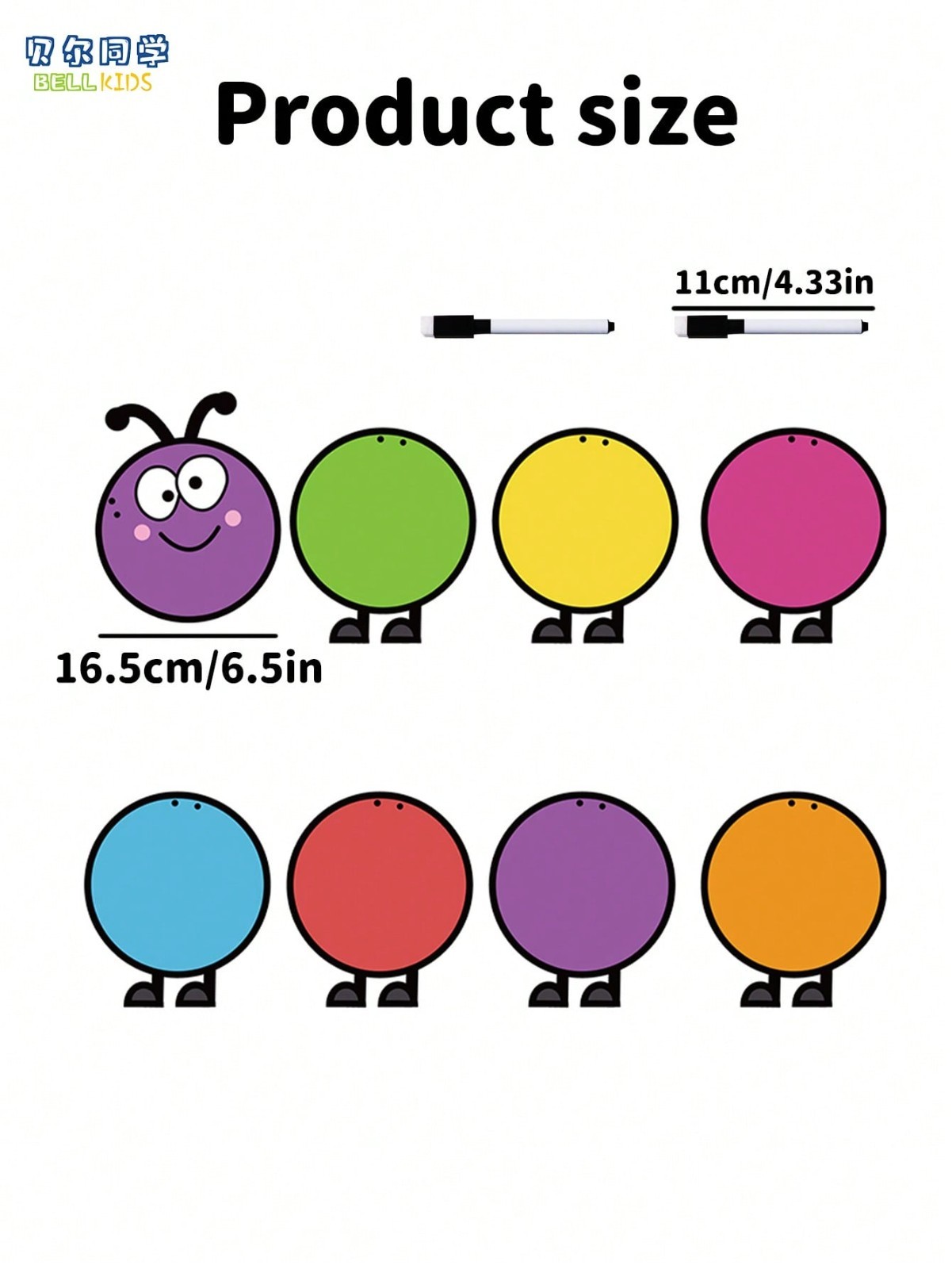 DIY Writable Caterpillar Linking Cards, Montessori Preschool Puzzle Teaching Too