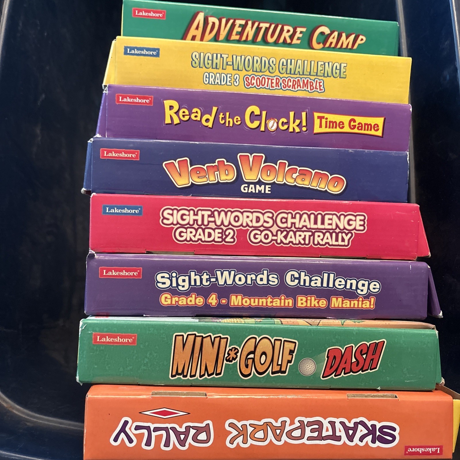 Lakeshore Activity Set Lot Of 8 Games 6+ Homeschool Education PREOWNED