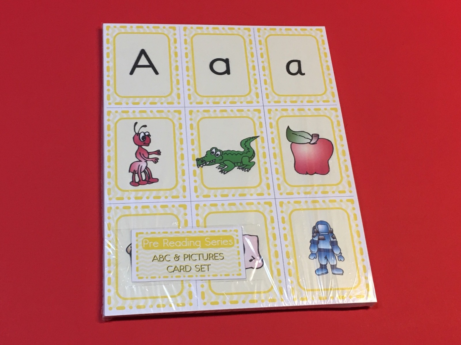 Montessori – Pre Reading Series – ABC & Picture Card set – 230+ Laminated Cards