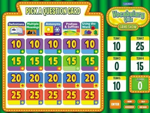 Interactive Vocabulary Quiz Game – Grade 1-3 PC/MAC – NEW