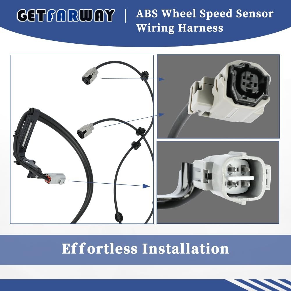 Rear ABS Wheel Speed Sensor Wiring Harness Replace 89516-0C050 89542-0C020