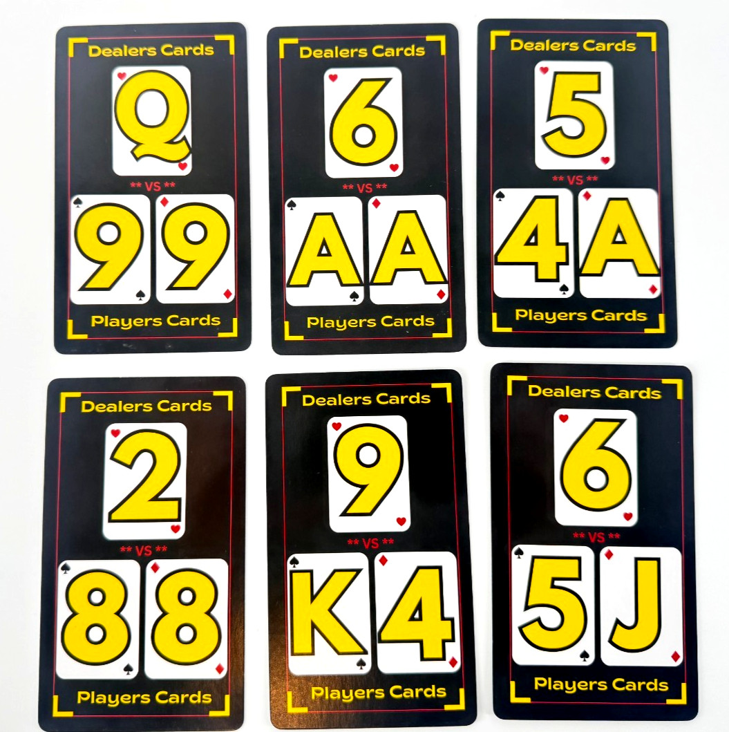 Blackjack Basic Strategy Flashcards for Beginners Casino Game Learning Cards NEW
