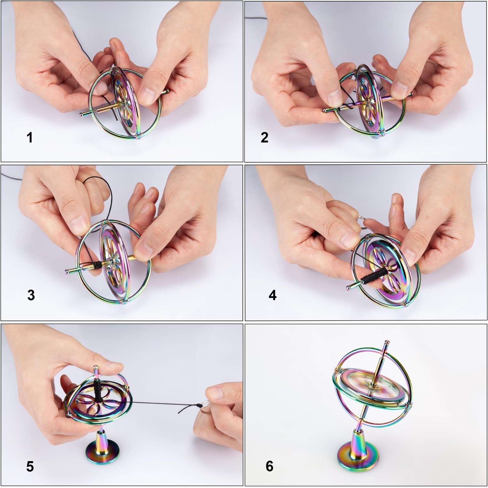 Anti-Gravity Gyroscope Rotating Desk Gyroscope Flying Motion Balance Physics Toy